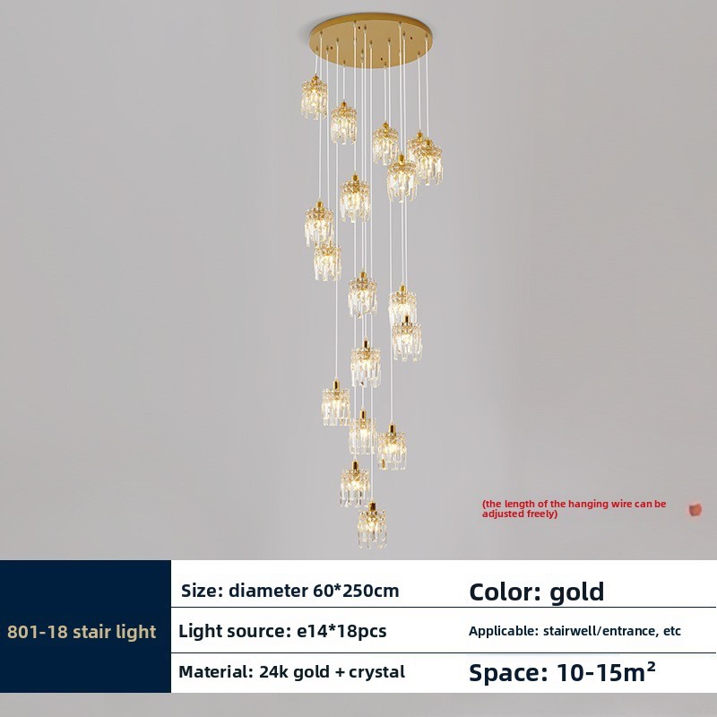 Lustre 18 têtes 600*2500mm