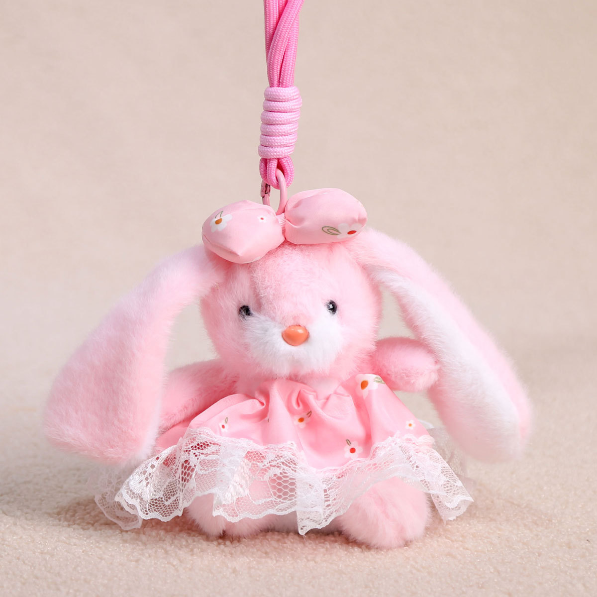 Flower skirt rabbit pink-14cm 60g