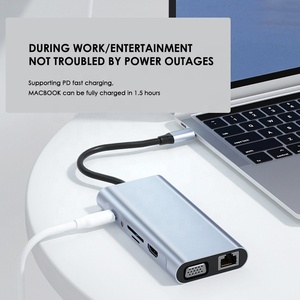 11合1 Usb C集线器适配器至以太网4k高清电视音频坞站闪电转换器PD充电坞USB C - Product Image 3