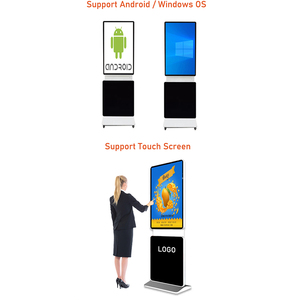 Samidisplay 55 pollici 4K espositore Lcd pubblicità interattivo Multi Touch Screen rotante chiosco segnaletica digitale - Product Image 4