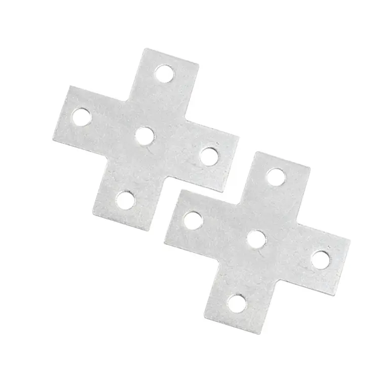 Placa de plástico galvanizado HDG, accesorio de 5 agujeros, 90 grados, forma cruzada, Canal unipuntal, precio