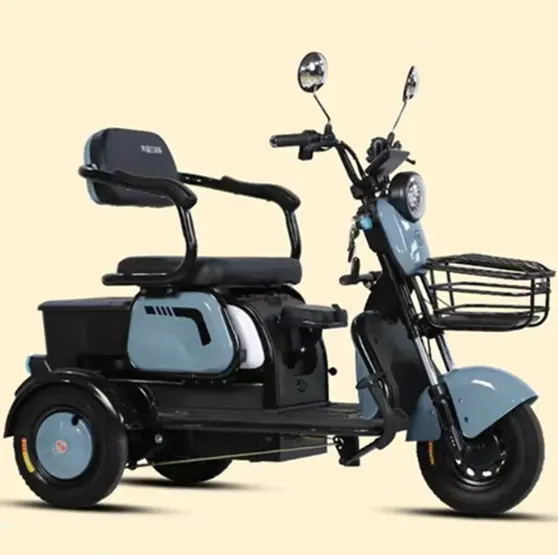 फ़ैक्टरी सप्लाई इलेक्ट्रिक वाहन 48V हाई-स्पीड विद्युत चालित ट्राइसाइकिल 3 व्हील ट्राइक