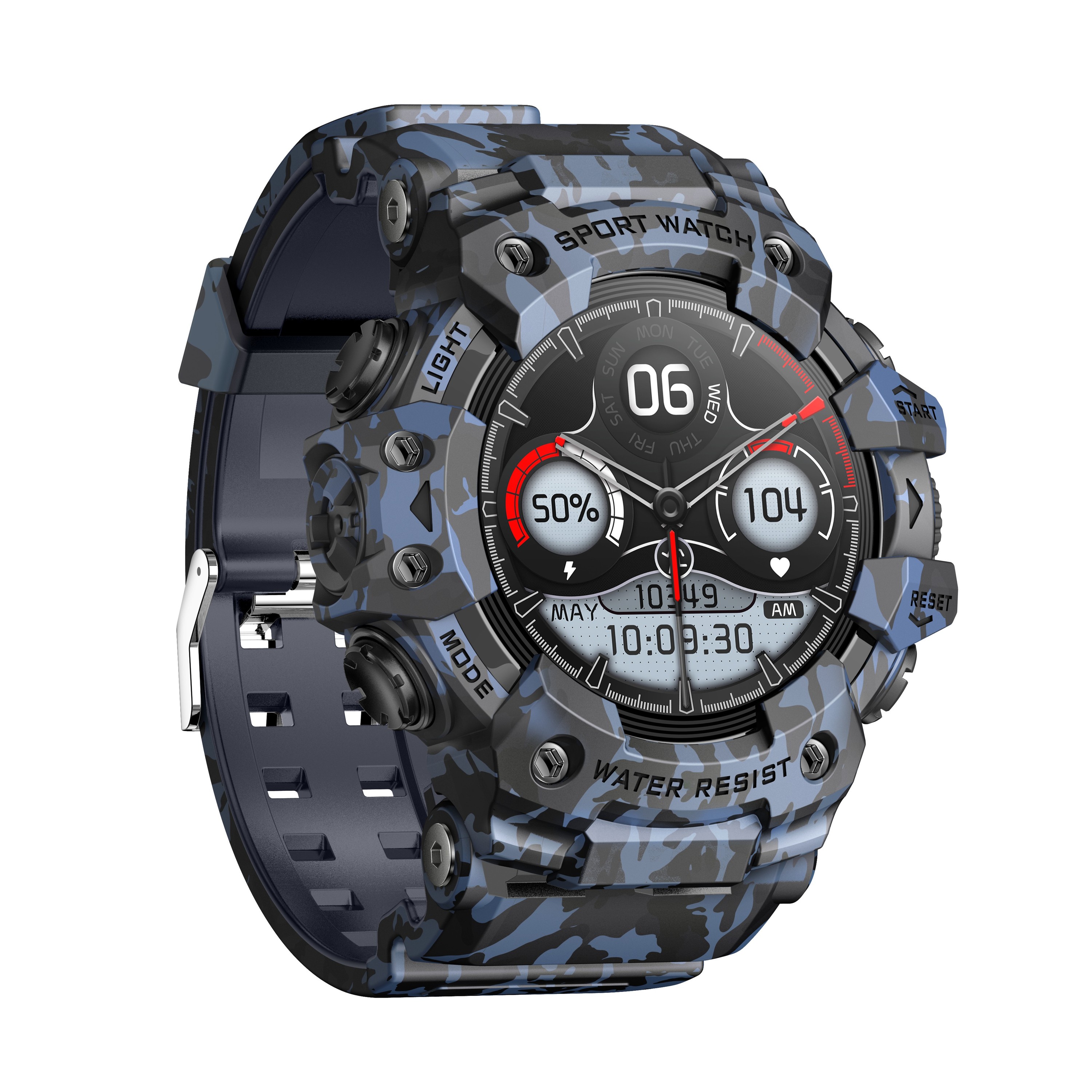 Camouflage blue