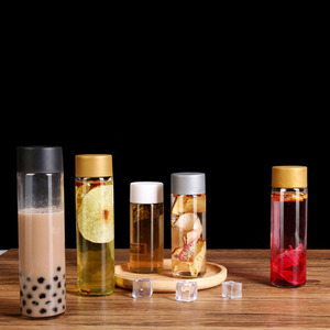 Rỗng Trong Suốt 1000Ml 750Ml 500Ml 375Ml Cao Flint Nước Trái Cây Uống Nước Giải Khát Nước Khoáng VOSS Chai Thủy Tinh Với Nắp Nhựa - Product Image 5