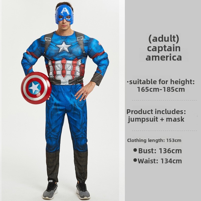 Capitaine America musclé adulte