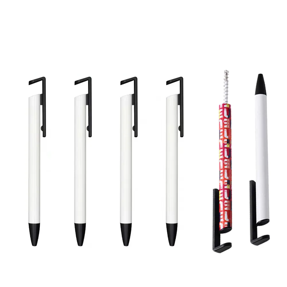 Schwarz-Weiß-Kunststoff-Sublimations-Kugelschreiber-Rohling für kunden spezifische Geschäfts geschenke