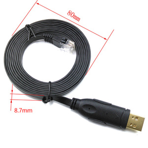 OEM 6FT 原装 FTDI FT232RL ZT213 控制台适配器 USB 串行到 RS232 RJ45 电缆 CAT5 用于路由器的 USB 电缆 - Product Image 6