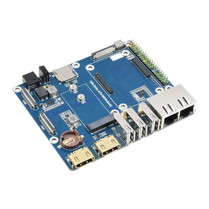Modulo Raspberry pi computing modulo di 4 ° generazione scheda di espansione IO CM4 scheda centrale WIFI6 modulo backplane a doppia porta soft routing - Product Image 1