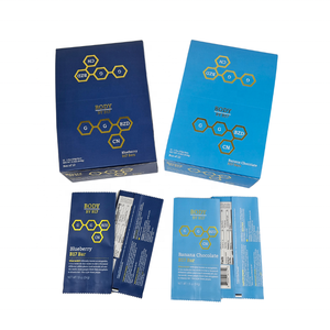 Mẫu miễn phí bán lẻ truy cập các tông hiển thị Hộp giấy cho Pop đồ ăn nhẹ sô cô la ngũ cốc năng lượng thanh wrapper bao bì - Product Image 5