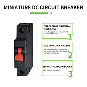 Disyuntor de CC 1P 2P 3P 4P DC MCB 10kA 1000V Disyuntor en miniatura 6A 10A 16A 20A 32A 40A 63A Disyuntor