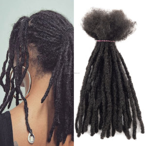 Siêu Mềm Interlock Loc Mở Rộng Tóc Con Người 100% Làm Tay Loc Mở Rộng Dreadlock Cho Người Đàn Ông - Product Image 1