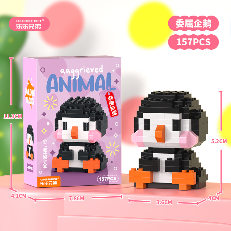 W1501-04 pingüino torcido 157 piezas