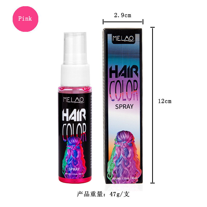 30m pink disposable hair dye spray
