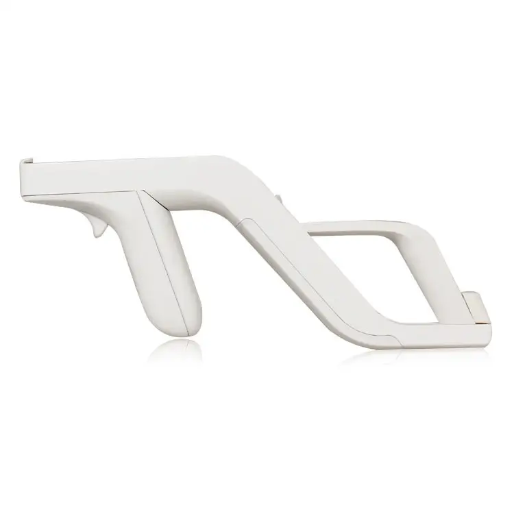 Blanco remoto Nunchuck máquina caza juego tiro Zapper luz pistola controlador para Wii