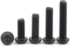 M2 M2.<strong>5</strong> M3 M4 M5 Steel Machine <strong>Screw</strong> with Round Flat Hex Socket Plain Finish GB Standard Hexagon Socket Button Head <strong>Screws</strong> - Product Image 3