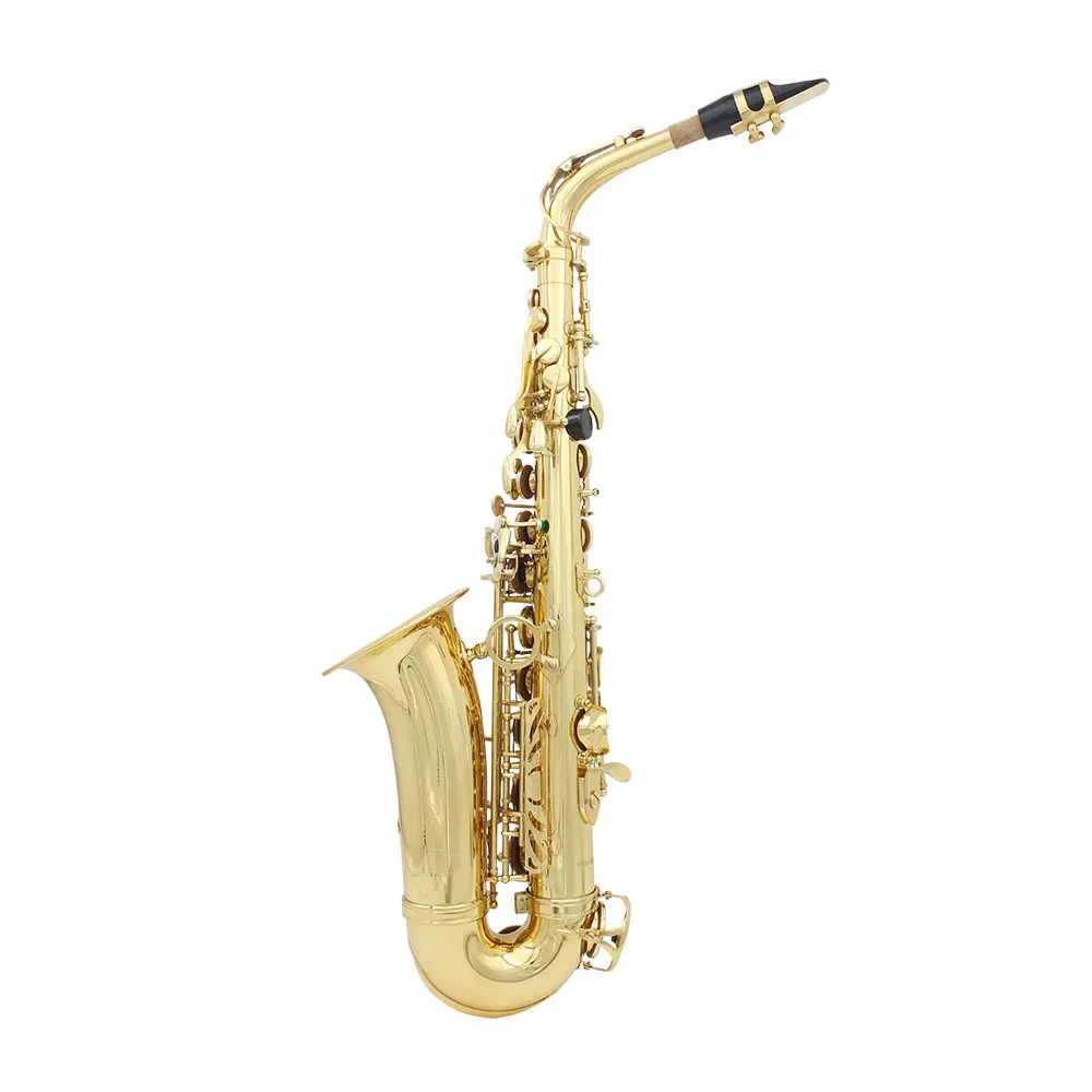 Saxofón Tenor de alta calidad a buen precio, instrumento de llave e-flat dorado, plateado y blanco, venta al por mayor