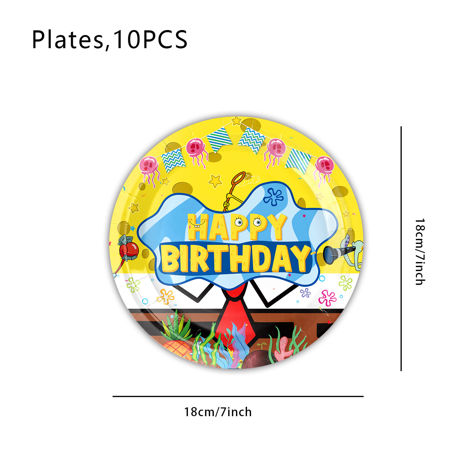7in plates 10pcs
