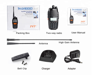 Best-seller TYT-8000D 10W potenza di uscita bidirezionale per Radio palmare Walkie-Talkie a lunga distanza all'aperto di tipo-C di ricarica - Product Image 5