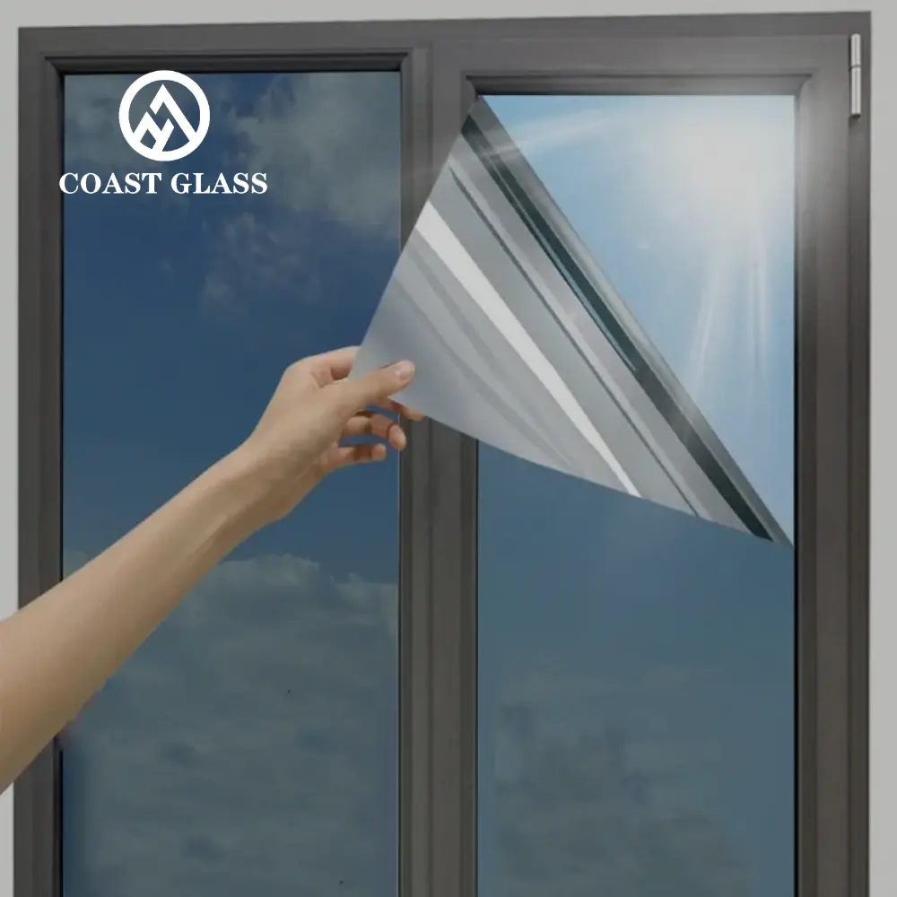Film de confidentialité contrôle de la chaleur verre réfléchissant couvrant Anti UV solaire miroir à sens unique statique s'accrochent fenêtre de maison