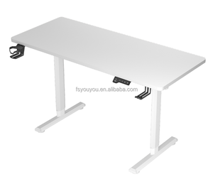 Mesa elevadora de pie con marco metálico de escritorio de doble columna ajustable Rectangular eléctrica inteligente con un solo motor para uso en oficina - Product Image 1
