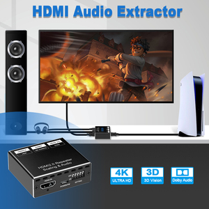 Hdmi分离器，带音频提取器多查看器8k60hz Hdmi2.1开关4合1 Earc 4k60hz Hdmi电弧音频提取器，用于PS 5 - Product Image 3