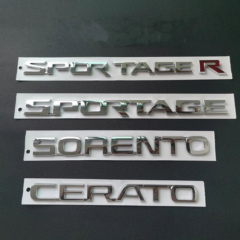 CERATO cuerpo tronco etiqueta letras logo ABS cuerpo unido inglés tuning logo pegatinas para Kia Cerato