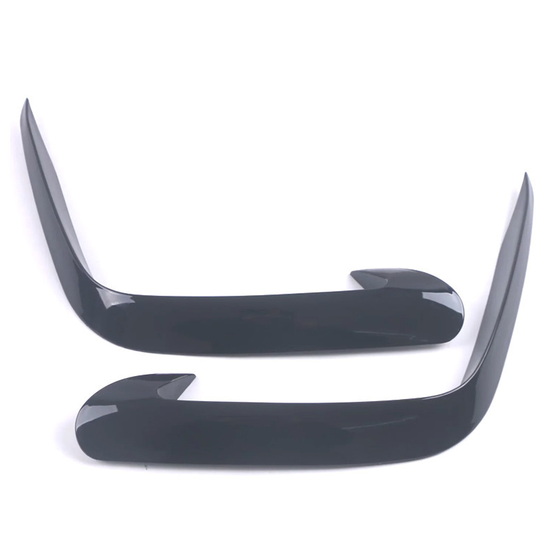 Front windshield trim frame - gloss black - plastic