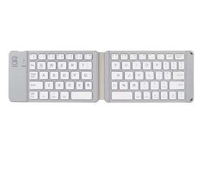Mini teclado BT inalámbrico plegable para computadora portátil/tableta Interfaz USB Delgado y recargable Nuevo y en stock Idioma inglés - Product Image 4