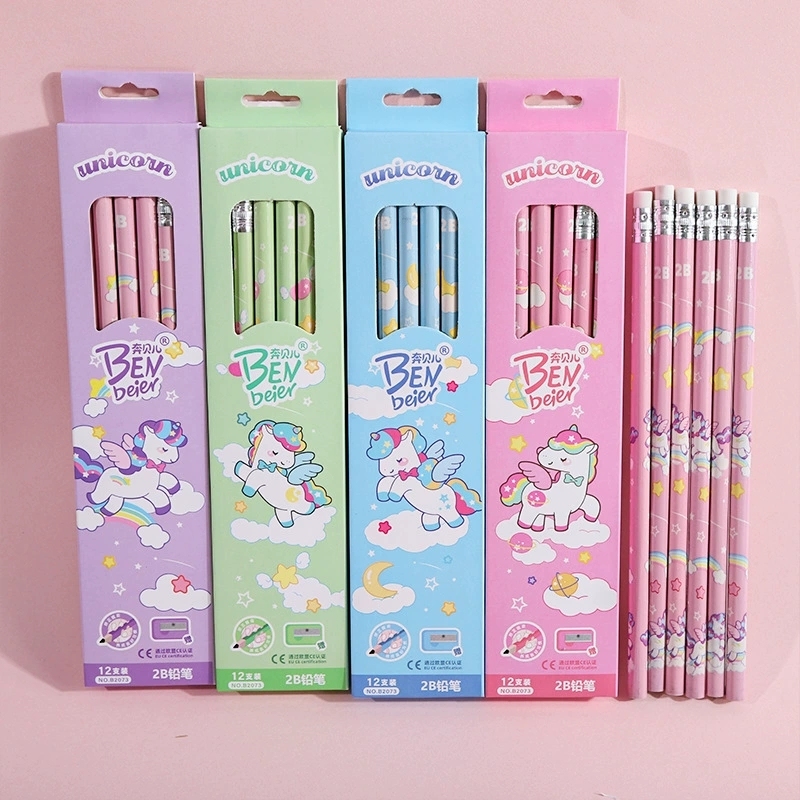 2B-licorne-avec taille-crayon-12/en boîte