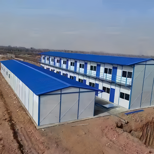 Ucuz K tipi hızlı şantiye prefabrik ev yanmaz taş yünü sandviç Panel prefabrik ev - Product Image 5