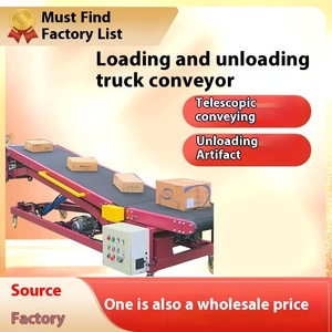 Trasportatore per camion regolabile che scarica la cinghia che arrampica la macchina per lo scarico della cinghia telescopica a portata di mano - Product Image 5