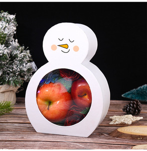 定制星形礼品盒带聚氯乙烯窗口的圣诞树形盒 - Product Image 5