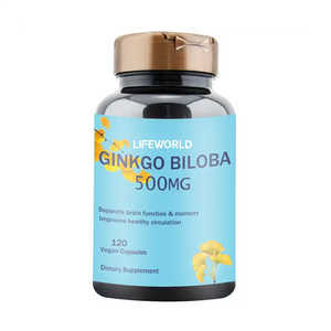 <strong>Brain</strong> <strong>Function</strong> <strong>Memory</strong> Support Ginkgo Biloba Capsules Extra Strength 500 mg for Men and Women - Product Image 3