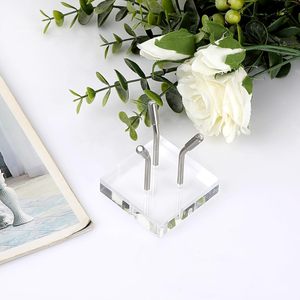 New Triều Bán buôn giá rẻ rõ ràng <span class=keywords><strong>Acrylic</strong></span> Pha lê Bóng Chủ Sphere hiển thị đứng với bạc Arms - Product Image 4