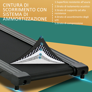 HOMCOM Folding Electric Treadmill Space Saving, Professional Treadmill with <strong>LCD</strong> <strong>Display</strong>, Speed &#8203; - Product Image 6