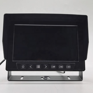 Monitor impermeable IP69K, retrovisor de 7 pulgadas, pantalla Dual IPS, Monitor dividido de 2 canales, compatible con entrada de vídeo AHD720P/1080P CVBS para camión de autobús - Product Image 4