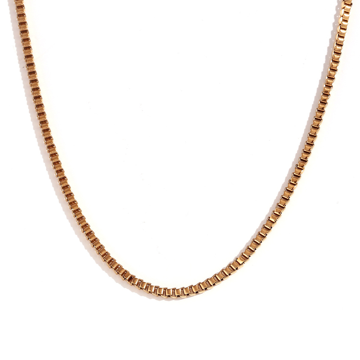 2.5mm box chain-gold waist chain-80cm+10cm