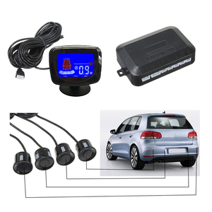 Kit de sensores de aparcamiento para coche, sistema de sonda con indicador de alerta de sonido, Radar de respaldo inverso, 12V, 22mm, 4 sensores