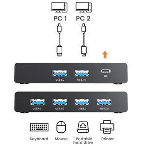 सोंग यूब <span class=keywords><strong>3</strong></span>.0 यूएसबी माउस कीबोर्ड स्विच दो कंप्यूटरों को 4 यूएसबी डिवाइस दो-इन/चार-आउट प्लग और प्ले - Product Image 6