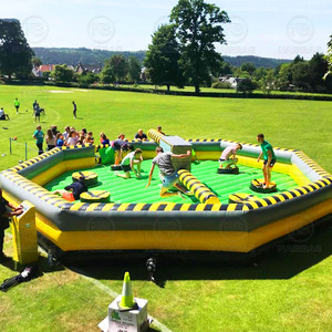 หลักสูตร Wipeout เป่าลมละลายเป็นพิษเครื่องกวาดเกมกีฬารูปแปดเหลี่ยมมากสำหรับโรงเรียนเทศกาลหรือแม้แต่งานปาร์ตี้ในสวนหลังบ้าน - Product Image 2