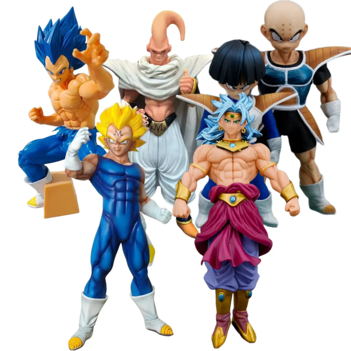 5 stil sıcak Anime ejderha Kuririn oğlu Majiu Buu Vegeta PVC şekil koleksiyon Model oyuncaklar Anime Action Figure çocuk hediye için