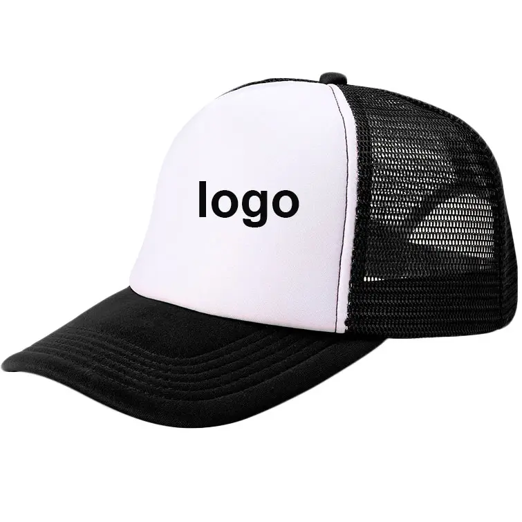 男性/女性のための新しいデザインのカスタマイズされたロゴ野球帽5パネルメッシュトラッカー帽子