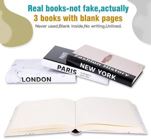 หนังสือตกแต่งโต๊ะกาแฟสมุดปกแข็งสีพื้นสมุดตกแต่ง - Product Image 6