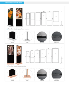 55 65 75&quot; Indoor Touch Screen <strong>Lcd</strong> Outdoor Advertising Player Totem Kiosk CMS <strong>Software</strong> Led <strong>Display</strong> Digital Signage and <strong>Displays</strong> - Product Image 5