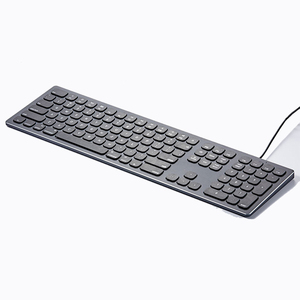 Teclado con cable de aleación de aluminio de tres zonas adecuado para Apple Computer Desktop Computer Universal X Structure Office Keyboard - Product Image 1