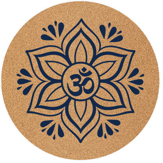 Mandala om azul simplificado