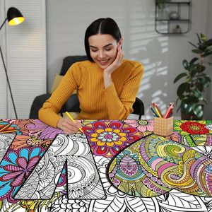 批发家居装饰儿童工艺品供应定制60x 25英寸矩形巨型艺术着色模糊黑色天鹅绒海报