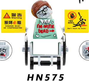 Stephen Zombie gạch nhỏ hành động con số khối xây dựng xe lăn phụ kiện đồ chơi cho trẻ em hn574 hn575 - Product Image 2