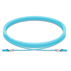400G dubleks OM4 CS Fiber bağlayıcı optik kablo (CS-UPC/CS-UPC), yuvarlak LSZH ceket, aqua, 3 M - Product Image 2