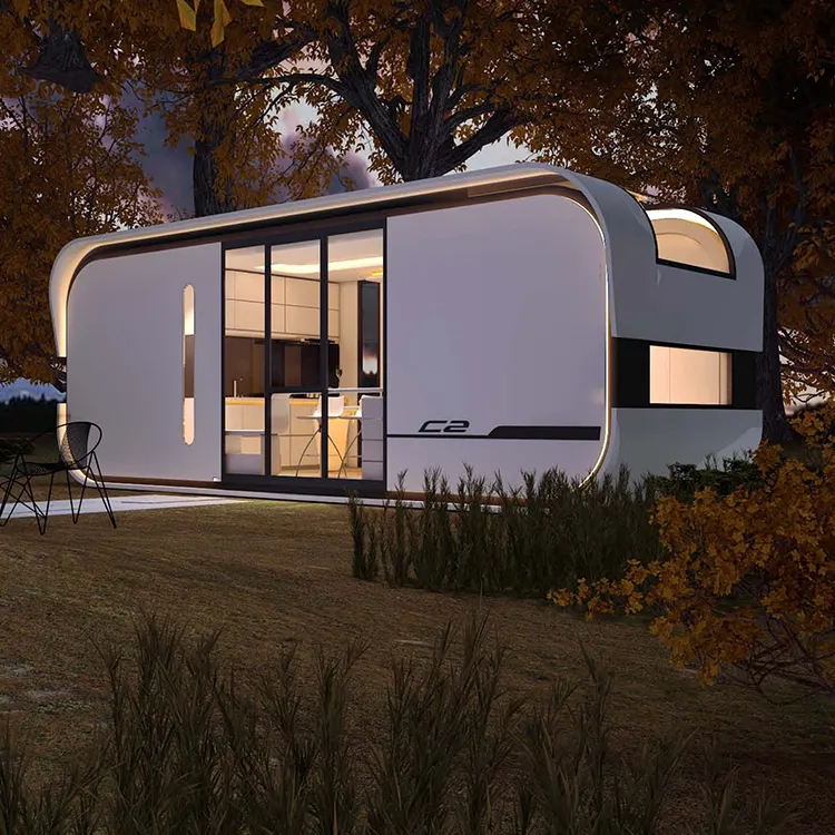 Luxe Prefab Huis Kleine Stacaravans Huis Geprefabriceerde Modulaire Ruimte Voor Thuis